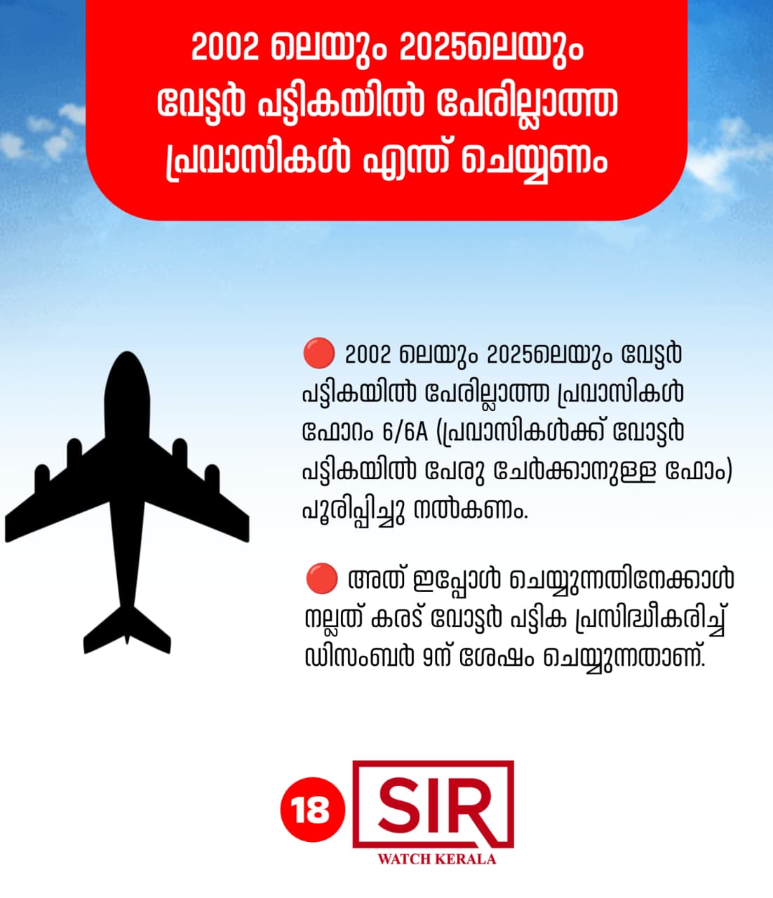 2002ലെയും 2025ലെയും വോട്ടർ പട്ടികയിൽ പേരില്ലാത്ത പ്രവാസികൾ എന്ത് ചെയ്യണം?